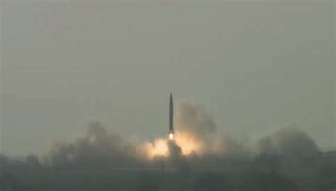 Pakistan Conducts Successful Flight Of Surface To Surface Missile