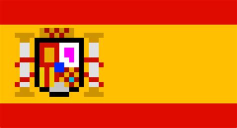 Spain Flag Pixel Art