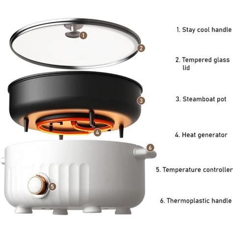 Appareil Fondue Chinoise Feu À Trois Vitesses Fondue Chinoise Hot Pot Convient Aux Petites