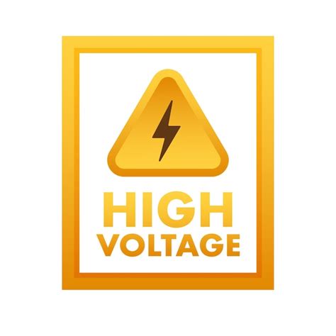 Premium Vector Danger High Voltage Sign Danger Sign Board Vector