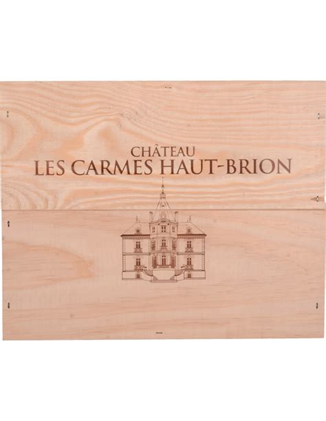 Château Les Carmes De Haut Brion 2016 Caisse Bois 3 Bouteilles