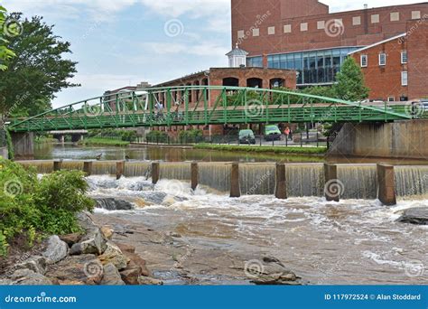 Eugenia Duke Bridge On Reedy River In Greenville Sc Editorial Stock