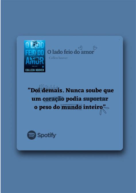 O Lado Feio Do Amor Collen Hoover Frases Marcantes De Livros Frases