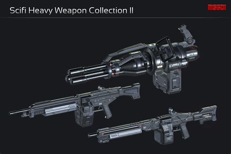 Scifi Heavy Weapon Collection Ii 3d 총기 Unity Asset Store