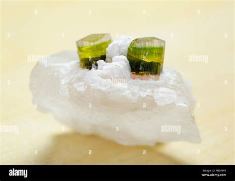 Tourmaline mineral stone Stock Photo - Alamy