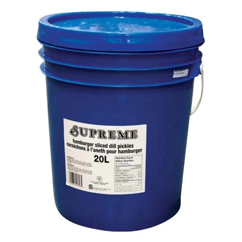 Supreme ** Hamburger Slices Dill Pickles, 20L – CHEF's DEPOT