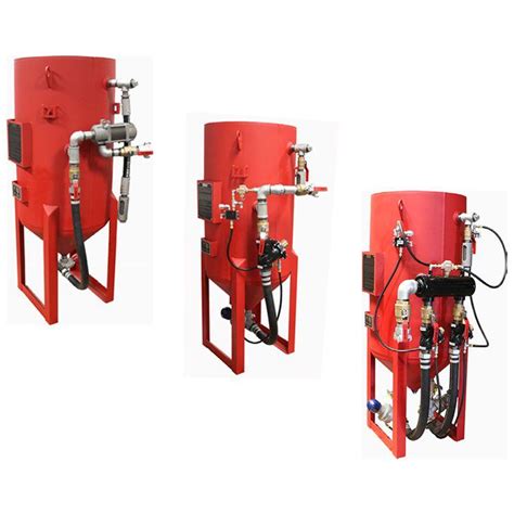 Abrasive Blasting Pot Delivers Abrasivecompressed Air Mixture To Work