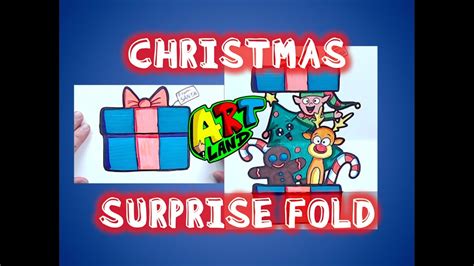 How To Draw A Christmas Surprise Fold Youtube