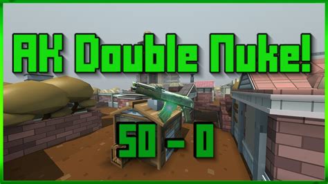 Krunker Double Nuke With AK Flawless Kranked Gameplay YouTube