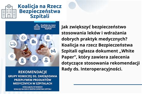 Aktualno Ci Bezpieczny Szpital To Bezpieczny Pacjent