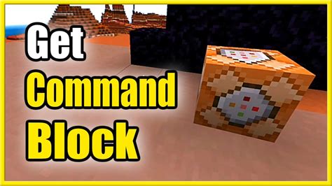 How To Get Command Block In Minecraft Bedrock Best Tutorial YouTube