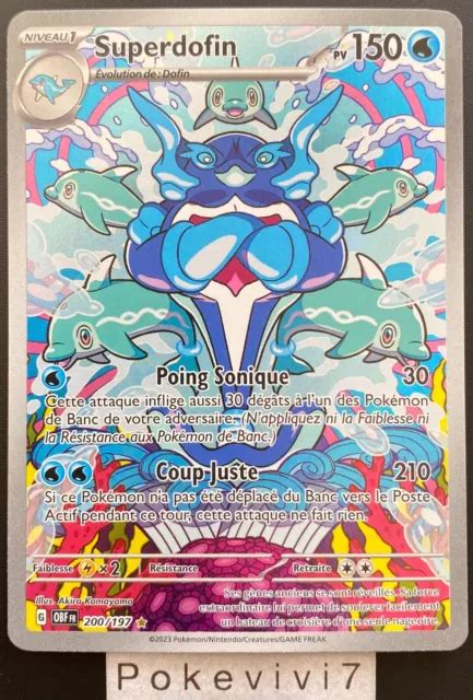 Carte Pokemon Superdofin Holo Secr Te Ev Ecarlate Et Violet