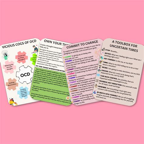 Ocd Coping Cards Blissmind Wellness Box