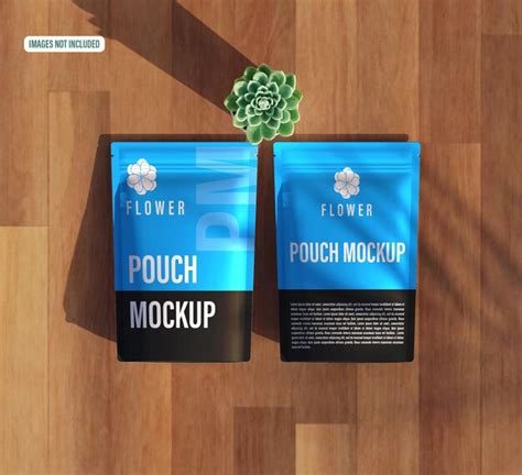 Premium Psd Pouch Bag Mockup Front And Back