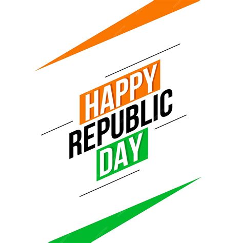 Premium Vector Happy Republic Day Logo Design Template