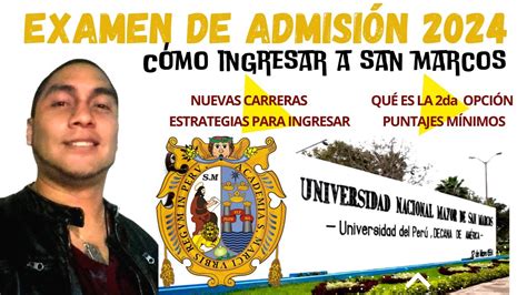 C Mo Ingresar A San Marcos Examen De Admisi N Universidad