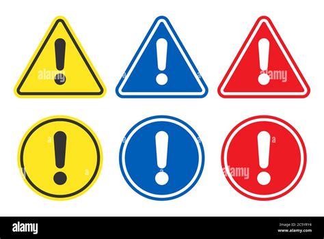 Exclamation Mark Danger Caution Alert Attention Error Icon Traffic Sign Logo Symbol