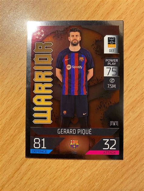 Panini Card Warrior Gerard Piqu Fc Barcelona Kaufen Auf Ricardo