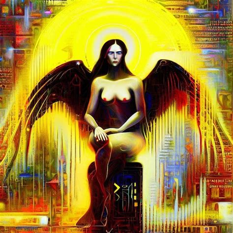 Premium AI Image Unreal Female Nude Naked Woman Angel With Wings