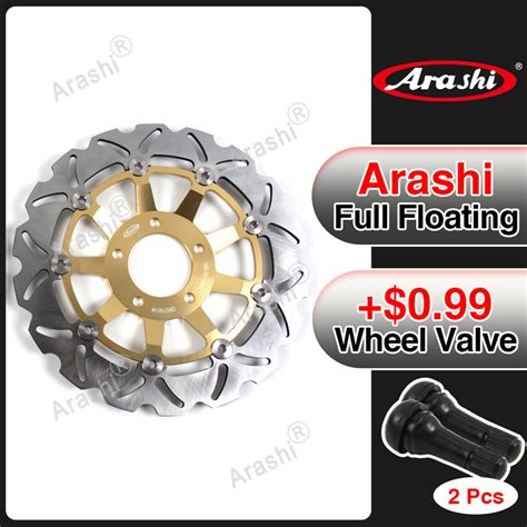 Arashi Pcs Mm Motorcycle Cnc Floating Front Brake Disk Disc Rotors