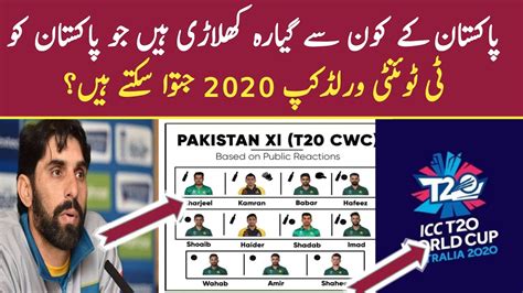 Pakistan Playing 11 For Icc T20 World Cup 2020 Pak Playing Xi For T20