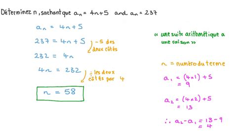 Vid O Question D Terminer Le Rang Dun Terme Dans Une Suite Tant