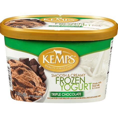 Kemps® Smooth And Creamy Triple Chocolate Frozen Yogurt 1 5 Qt Tub