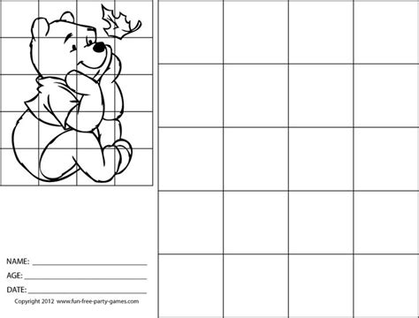 Grid Drawing Practice Head Proportion