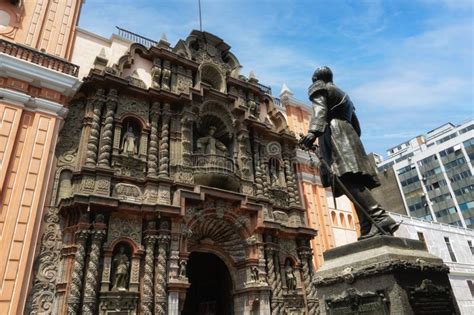 Basilica De Nuestra Senora De La Merced Lima Peru Fotografia Stock