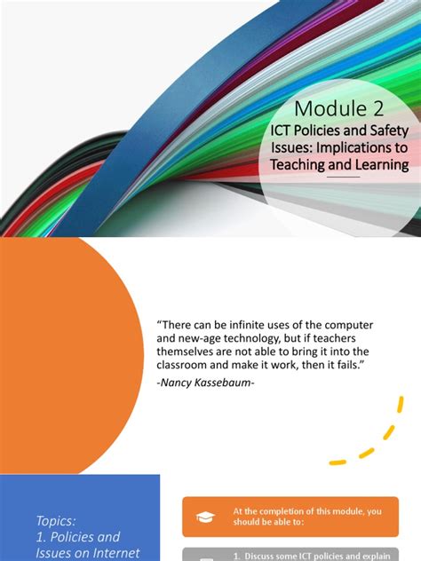 Ict Policies And Safety Issues Implications To Teaching And Learning