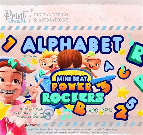 Alfabeto Mini Beat Power Rockers Clipart Mini Beat Power Rockers Hd