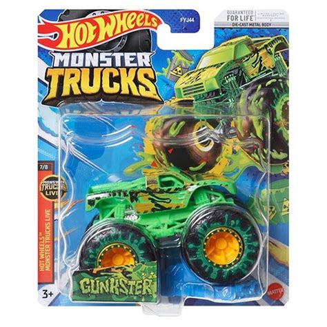 Masinuta Hot Wheels Monster Trucks Gunkster 1 64 EMAG Ro