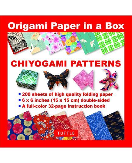 Origami Paper In A Box Chiyogami Patterns