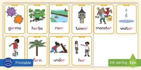 Grade 2 Phonics Er Flashcards L Enseignant A Fait