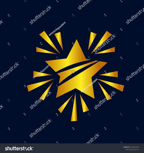 Shooting Star Logo Icon Vector De Stock Libre De Regalías 1054522445 Shutterstock