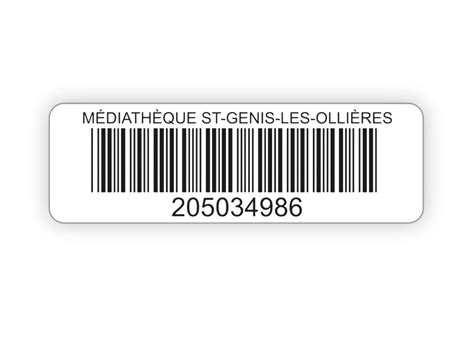 Etiquettes Codes Barres Format X Mm Pour Biblioth Ques Et Cdi