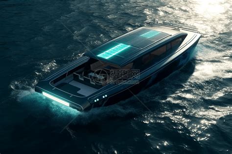 海上行驶的氢燃料汽艇图片素材 正版创意图片600123607 摄图网
