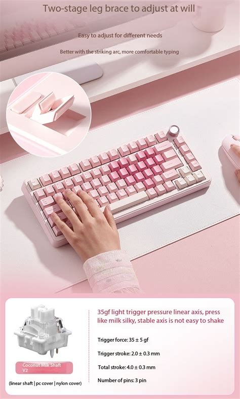 Yunzii B75PRO Three Mode Bluetooth Mechanical Keyboard 75 With Hot