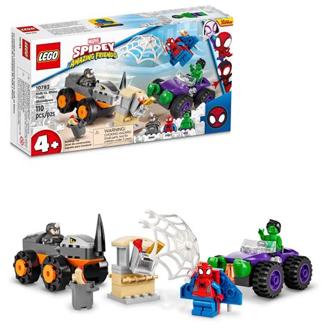 Buy Lego Marvel Hulk Vs Rhino Monster Truck Showdown Toy For