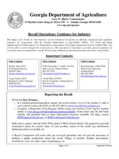 Georgia Department Of Agriculture GDA Georgia Department Of