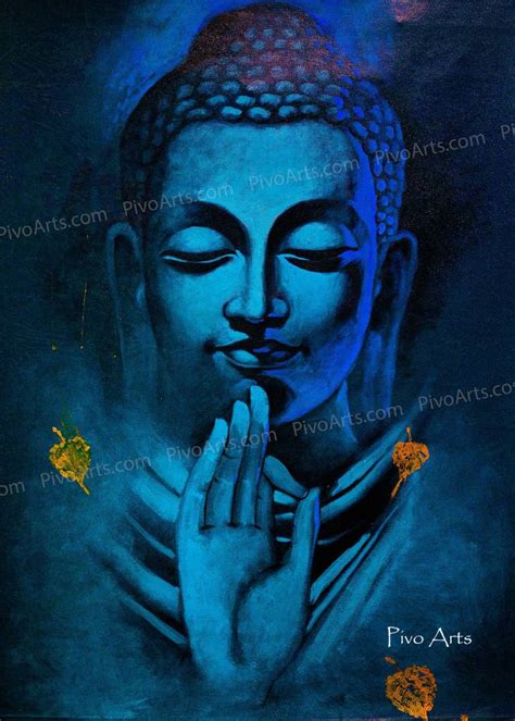 Buddha's Blessings Vitarka Mudra Painting by Arty Dunes | Saatchi Art