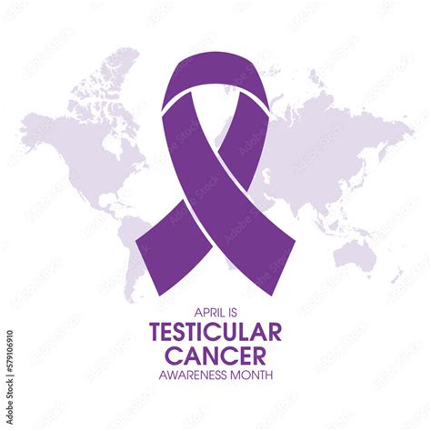 April Is Testicular Cancer Awareness Month Vector Illustration