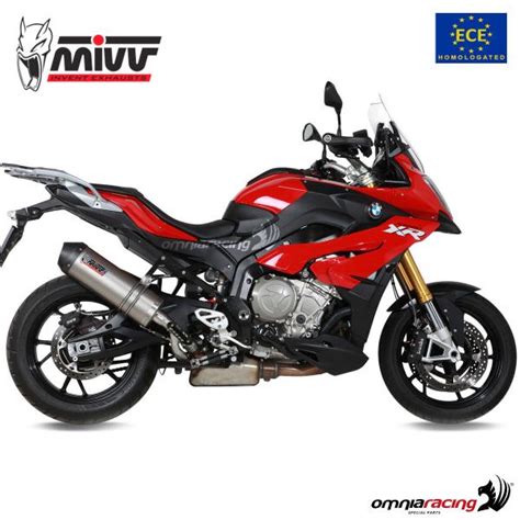 Mivv Exhaust Slip On Oval High Approved Titanium Bmw S1000xr