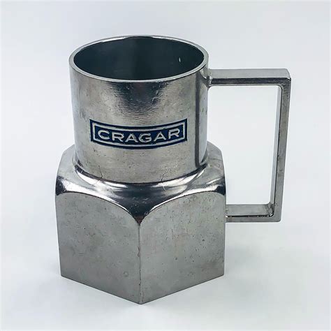 VINTAGE 70’S CRAGAR MAG WHEELS ALUMINUM MUG