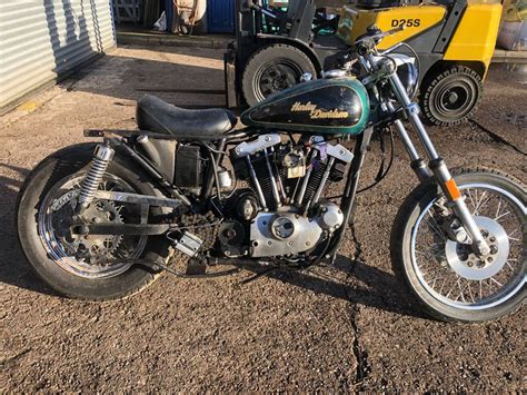 1980 Harley Davidson 1000cc Ironhead Sportster Xl Xlh Project