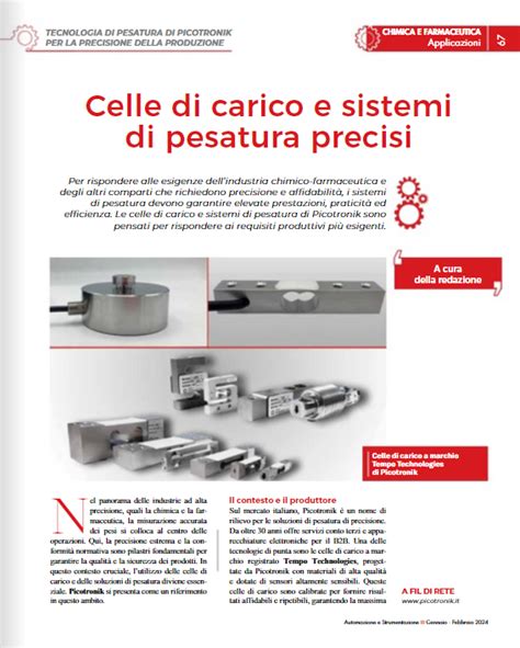 Celle Di Carico E Sistemi Di Pesatura Precisi Automazione Plus