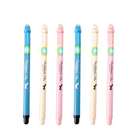 1 Pcs Aihao Cute Kawaii Korean Eraserable Gel Pens Blue Black Ink With