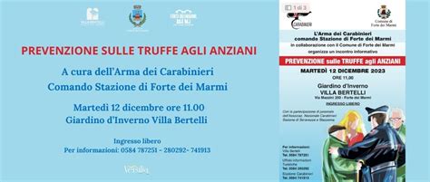 Prevenzione Sulle Truffe Agli Anziani Fondazione Villa Bertelli