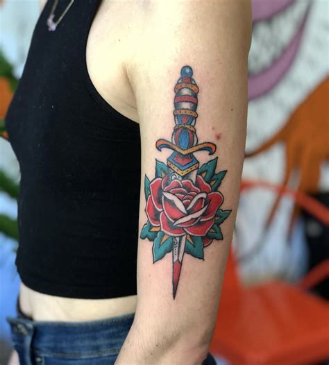 Dagger And Flower Tattoo Meaning | Best Flower Site