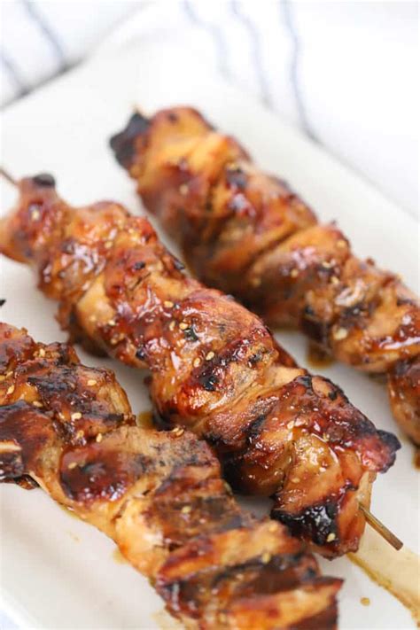 Grilled Teriyaki Chicken Kabobs The Carefree Kitchen